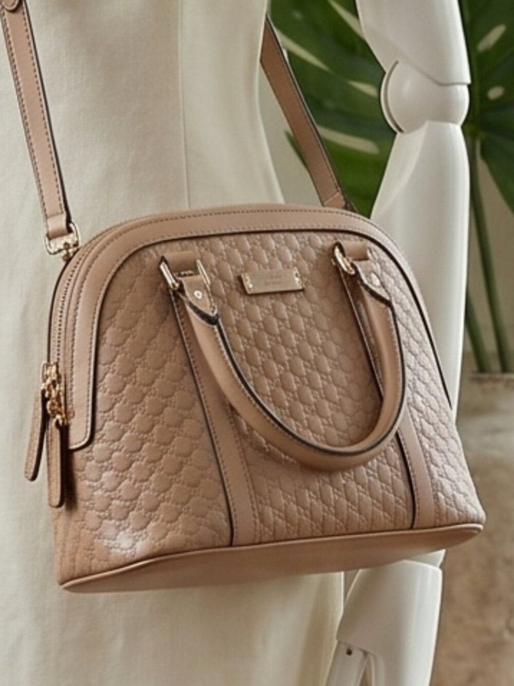 👜 Authentic GUCCI Microguccissima Crossbody Bag / Top Handle